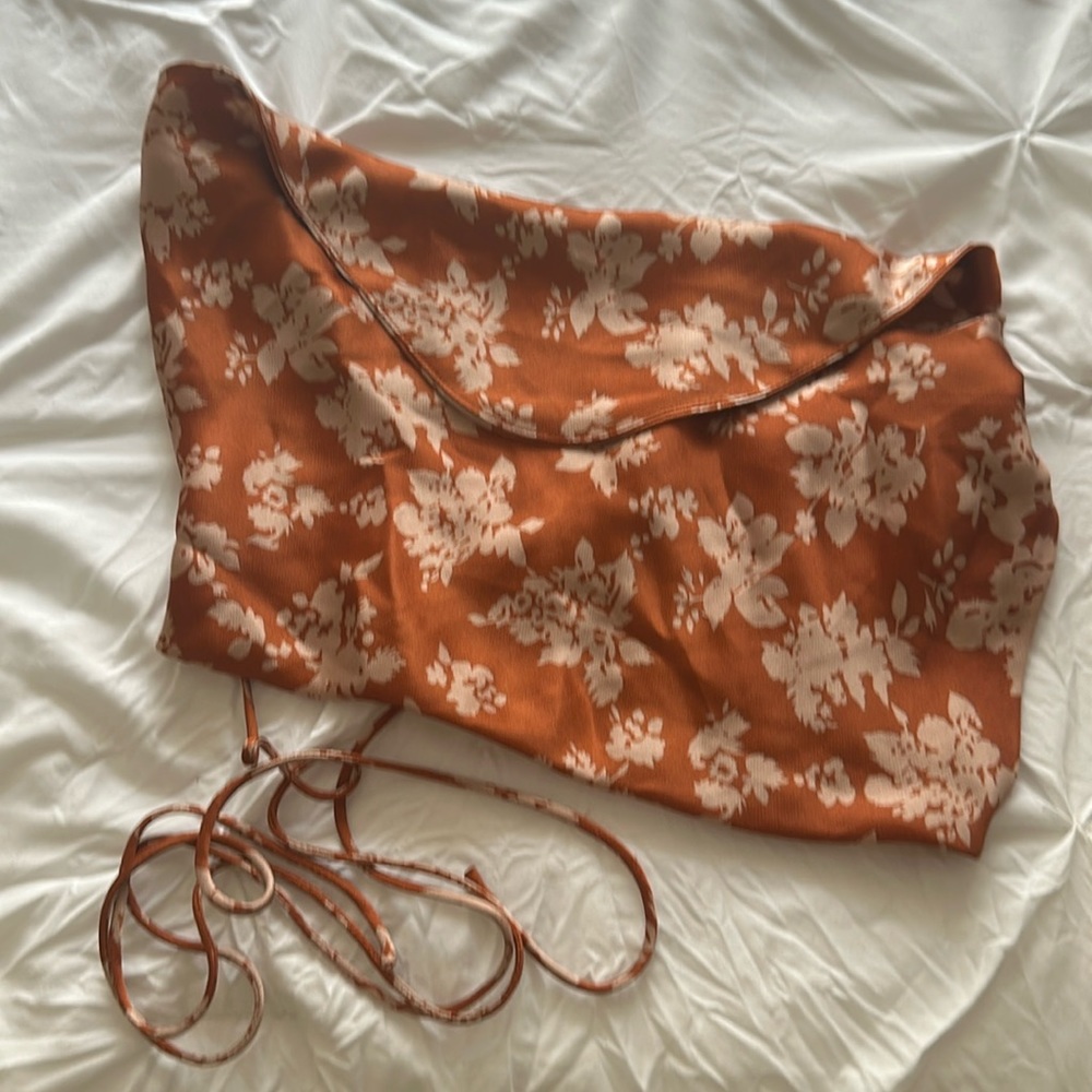 Crop top string tie back